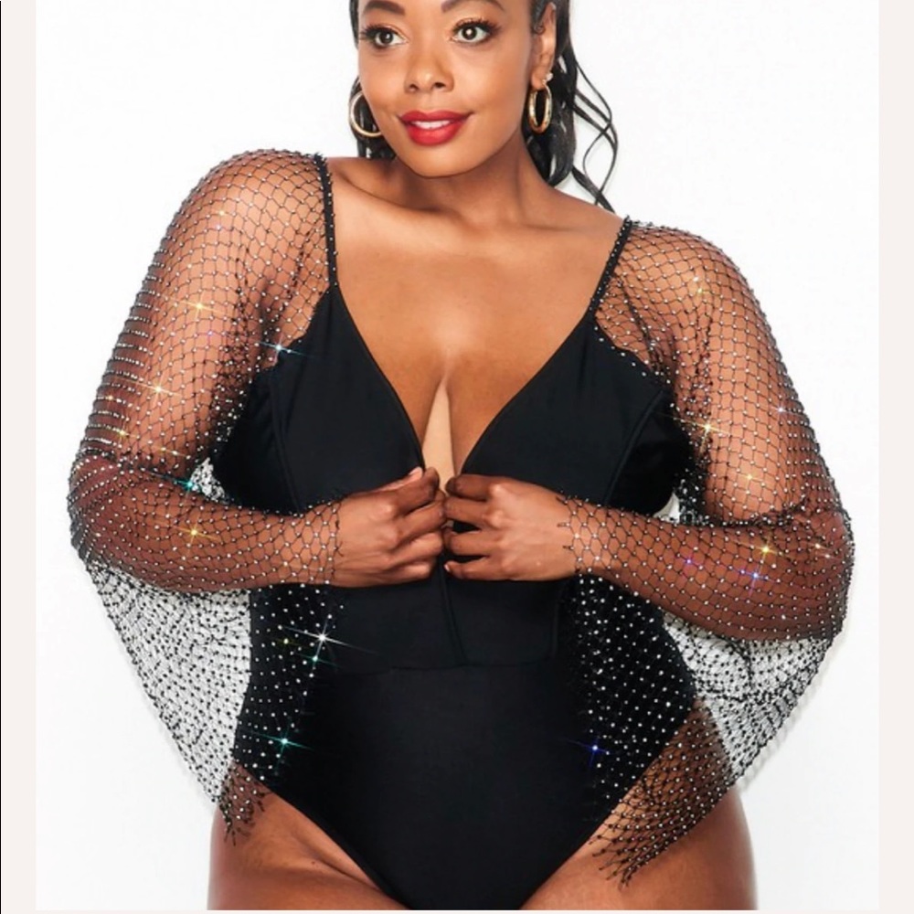 Plus size Sparkly body suite